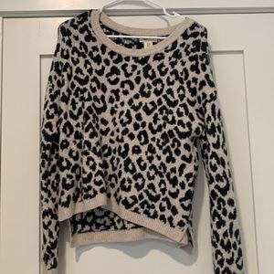 Cheetah print sweater